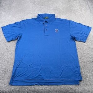 Vintage Harbour Town Golf Links Polo Shirt Mens XL Blue Cotton Sea Pines